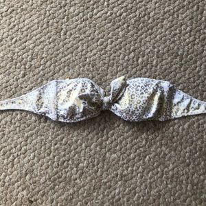 VS Cheetah Gold Metallic Bathing Suit Top